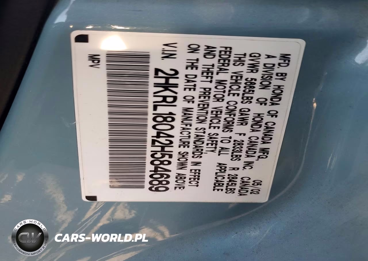 2002 Honda Odyssey Exl VIN:2HKRL18042H584689 - 13