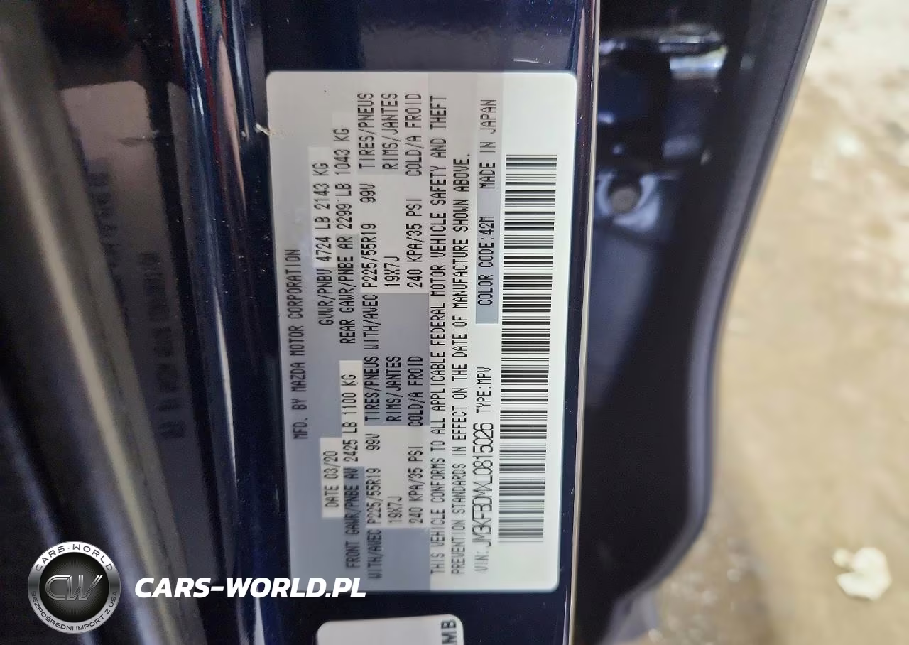 2020 Mazda Cx-5 Grand Touring VIN:JM3KFBDMXL0815026 - 13