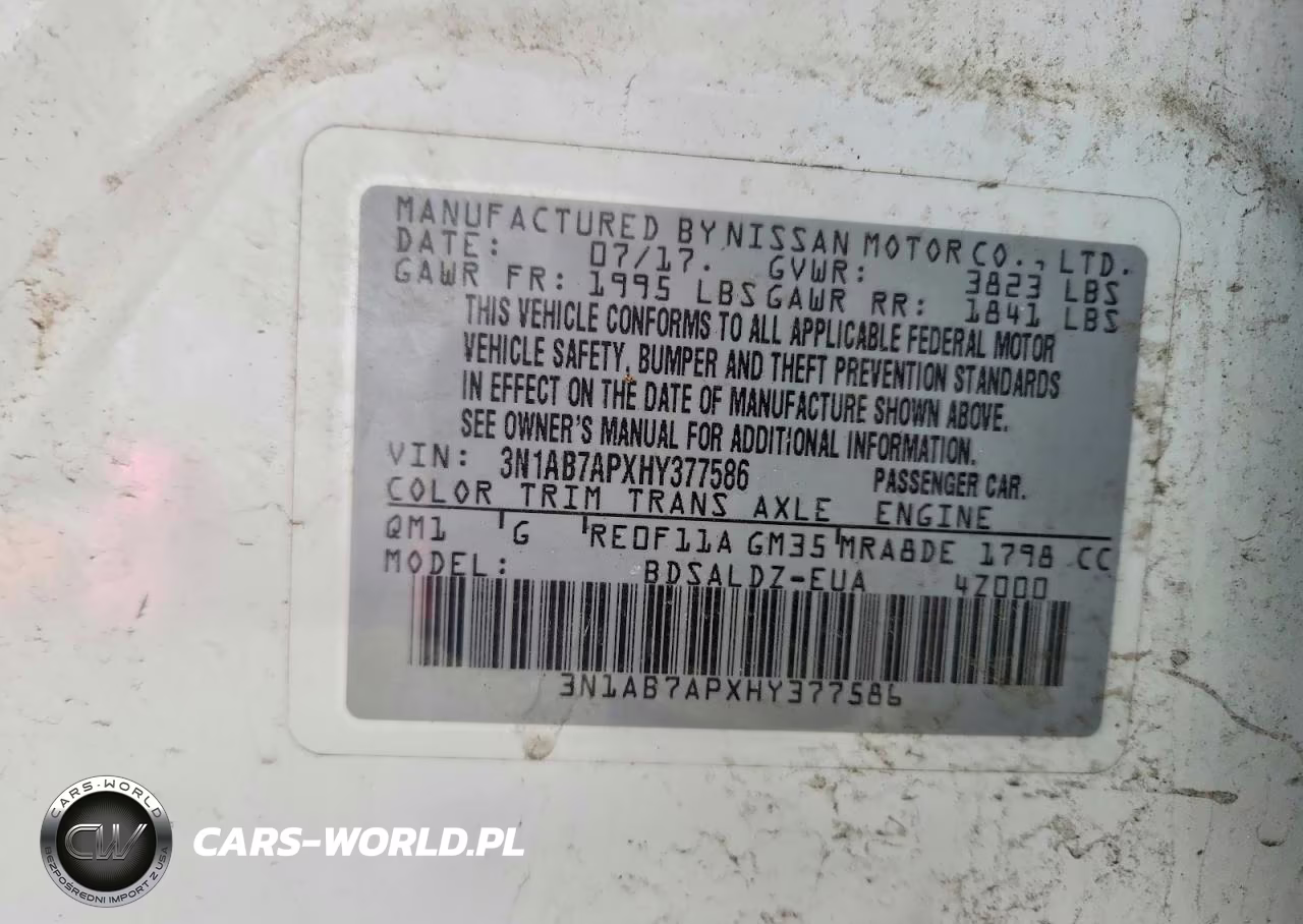 2017 Nissan Sentra Sv VIN:3N1AB7APXHY377586 - 12