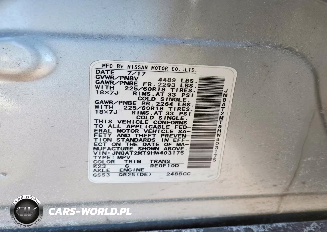 2017 Nissan Rogue Sl VIN:JN8AT2MT9HW403175 - 13