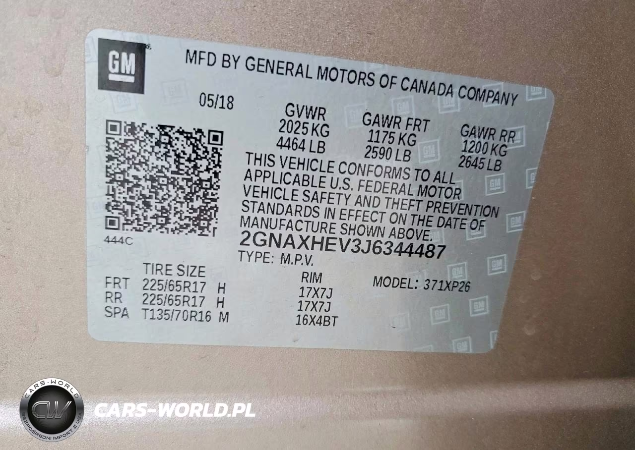 2018 Chevrolet Equinox Ls VIN:2GNAXHEV3J6344487 - 13