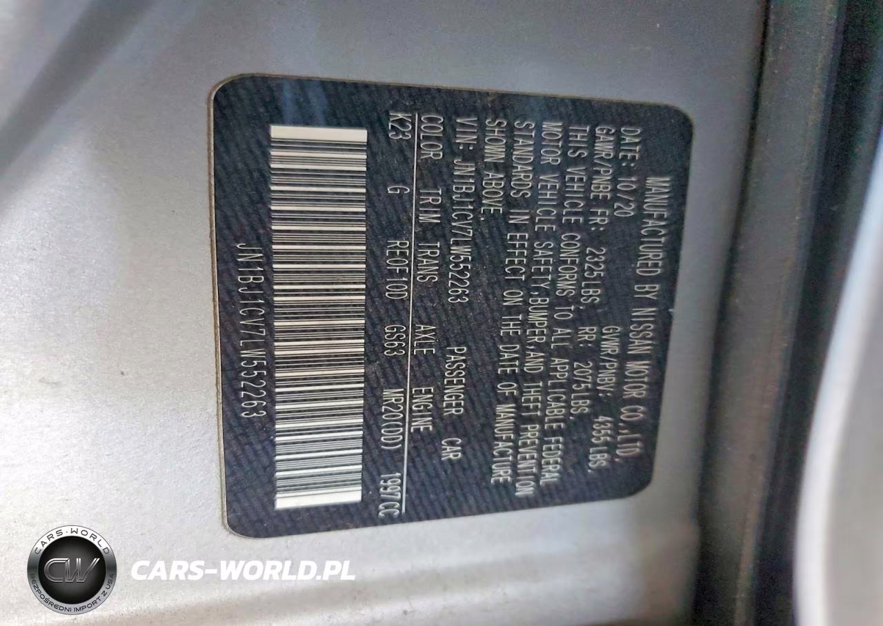 2020 Nissan Rogue Sport S VIN:JN1BJ1CV7LW552263 - 14