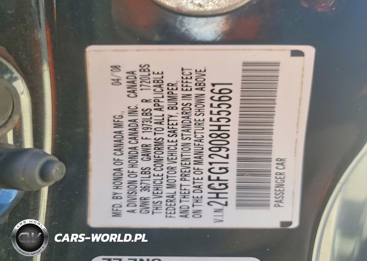 2008 Honda Civic Exl VIN:2HGFG12908H555661 - 12