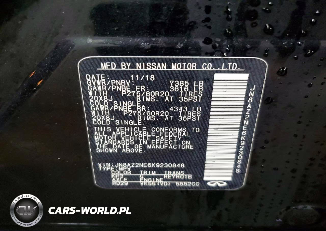 2019 Infiniti Qx80 Luxe VIN:JN8AZ2NE6K9230848 - 13