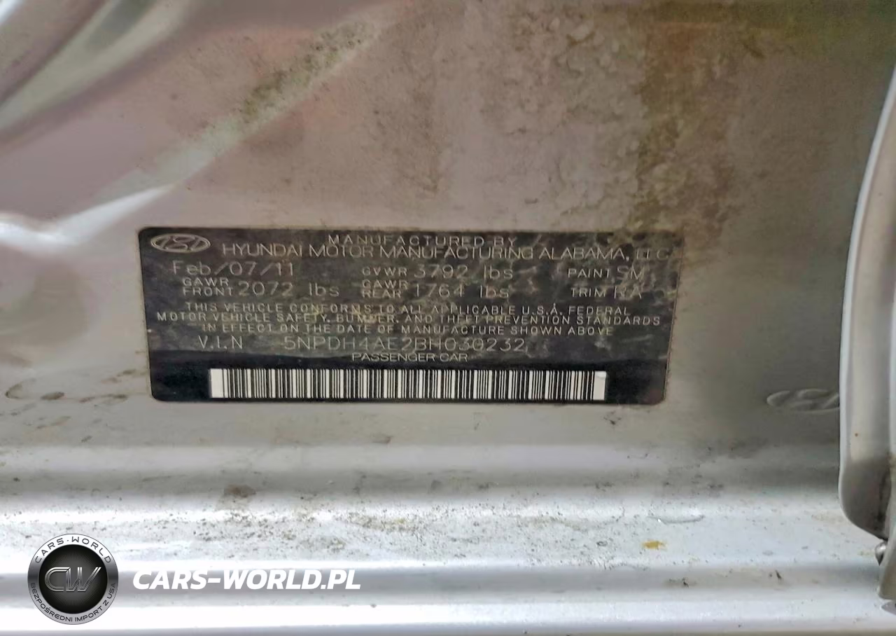 2011 Hyundai Elantra Gls VIN:5NPDH4AE2BH030232 - 12