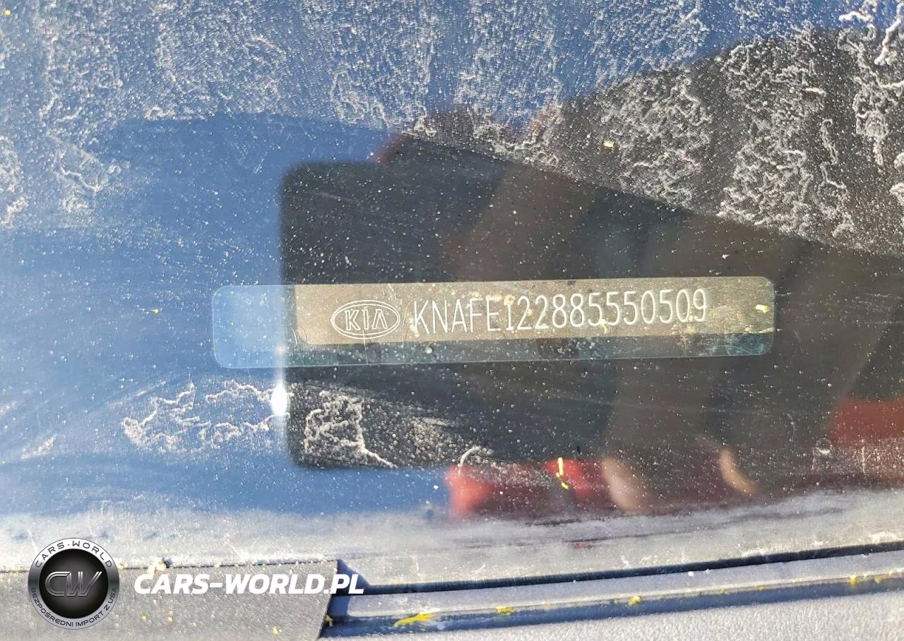 2008 Kia Spectra Lx VIN:KNAFE122885550509 - 12