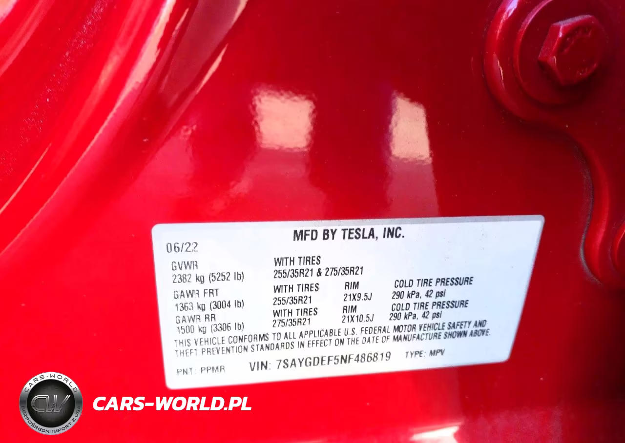 2022 Tesla Model Y VIN:7SAYGDEF5NF486819 - 12