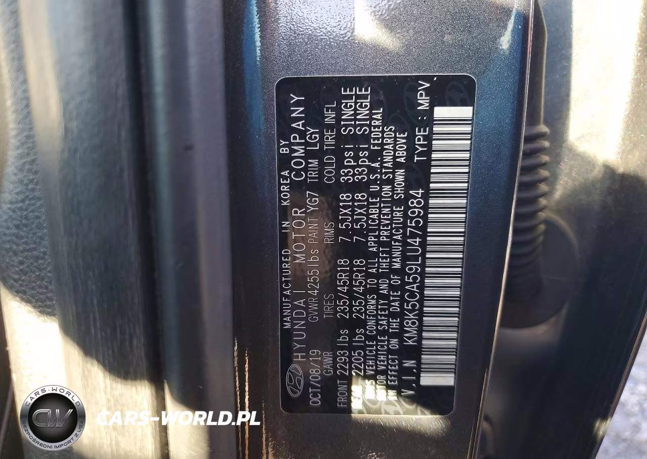 2020 Hyundai Kona Ultimate VIN:KM8K5CA59LU475984 - 13