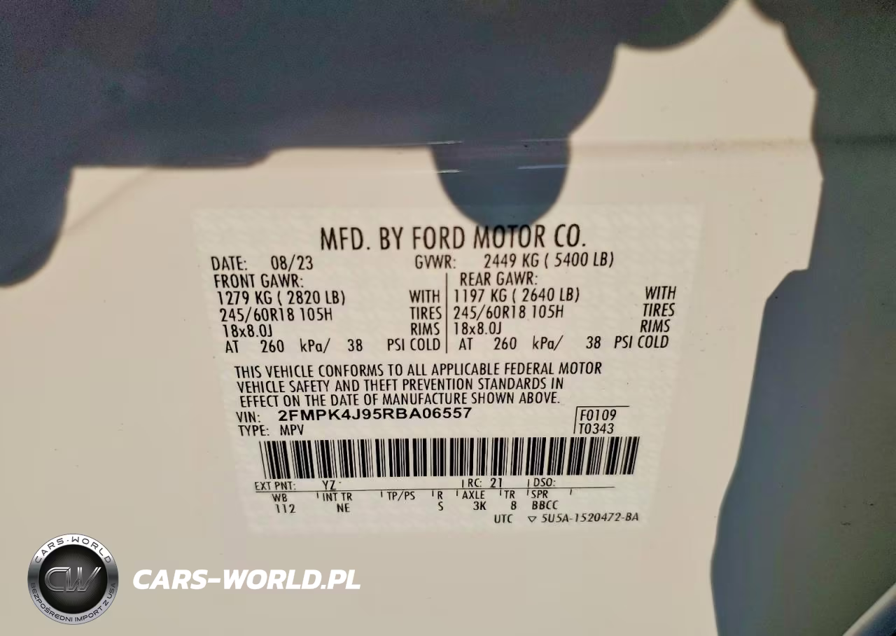 2024 Ford Edge Sel VIN:2FMPK4J95RBA06557 - 12