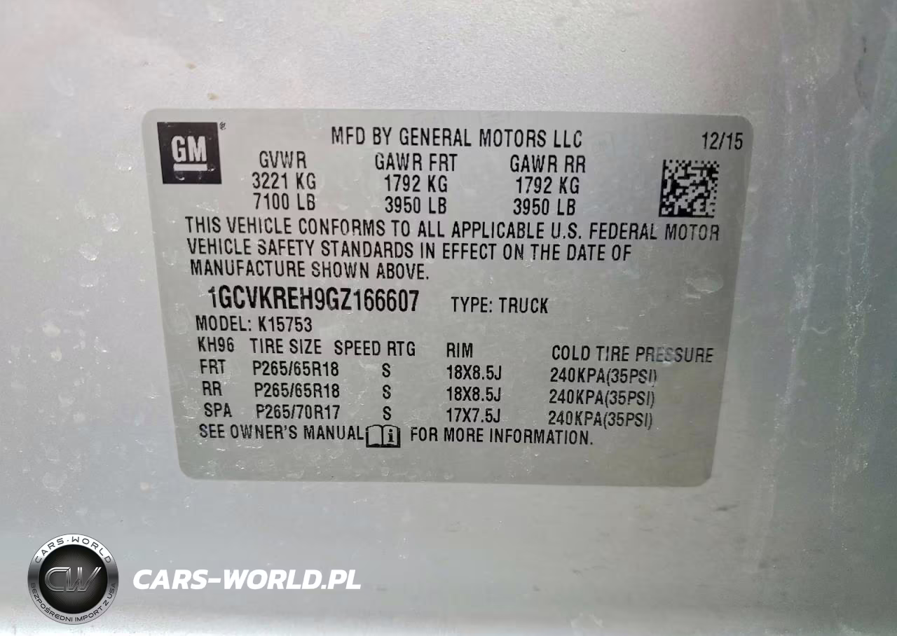 2016 Chevrolet Silverado K1500 Lt VIN:1GCVKREH9GZ166607 - 12