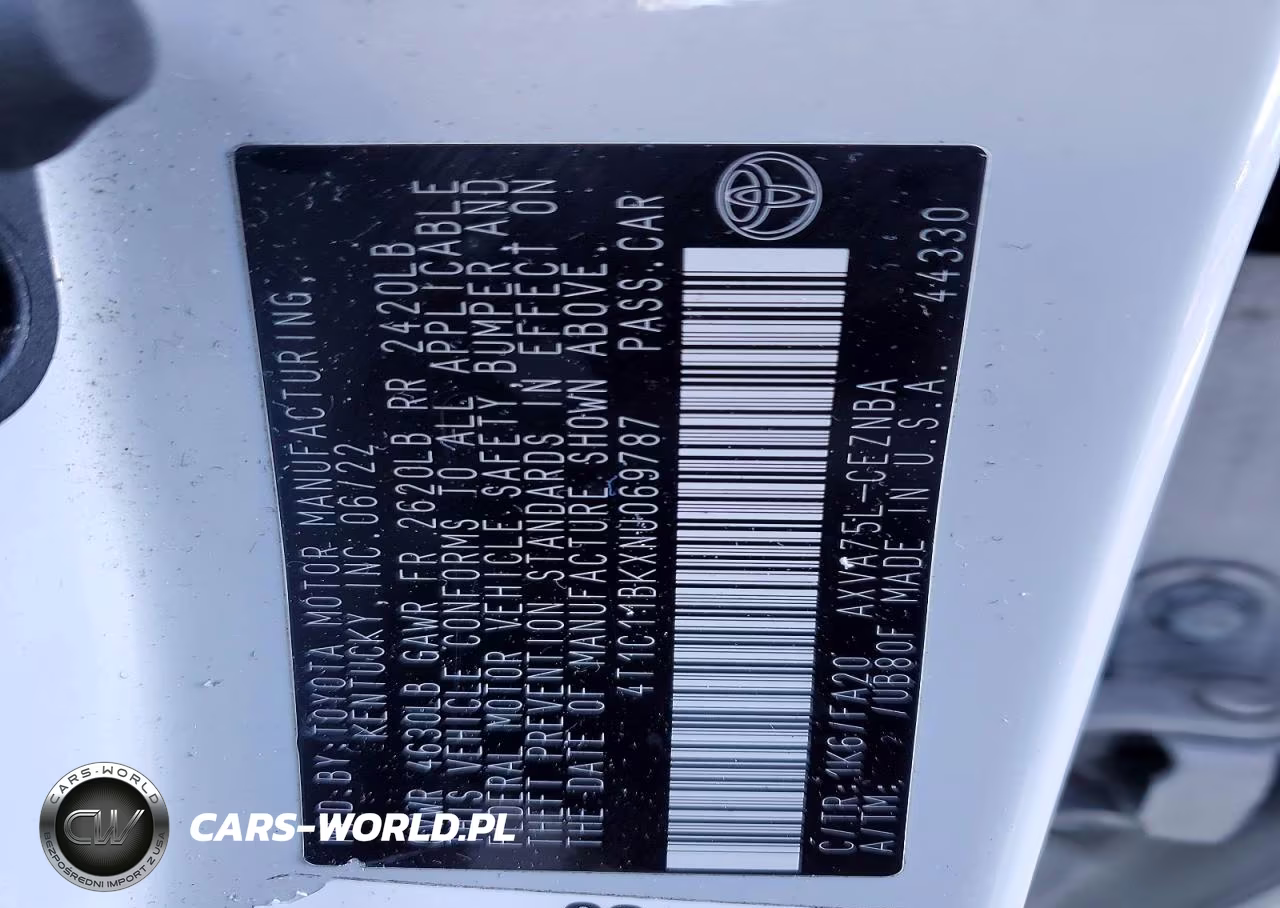2022 Toyota Camry Le VIN:4T1C11BKXNU069787 - 12