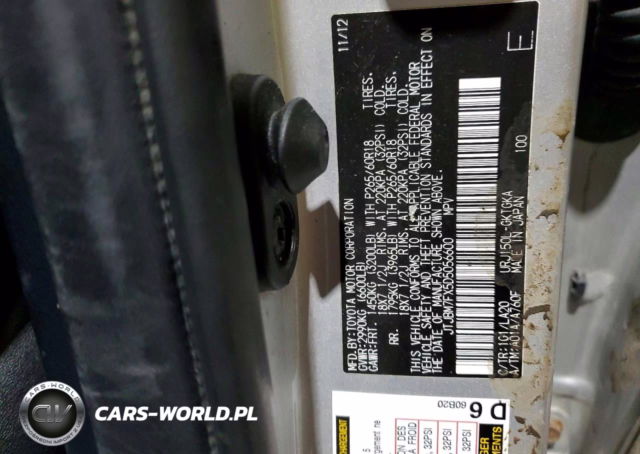 2013 Lexus Gx 460 VIN:JTJBM7FX5D5056600 - 13