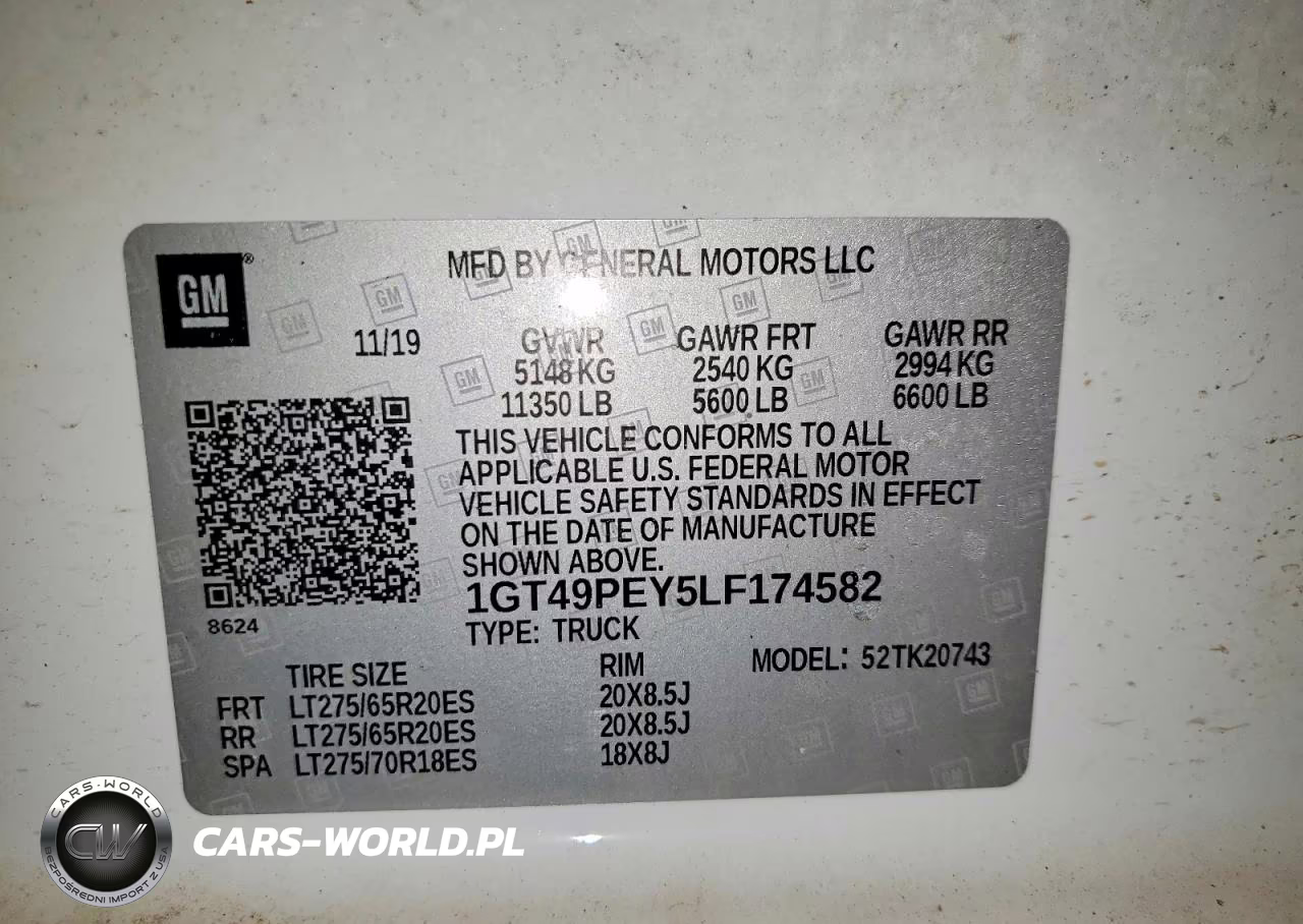 2020 GMC Sierra K2500 At4 VIN:1GT49PEY5LF174582 - 12