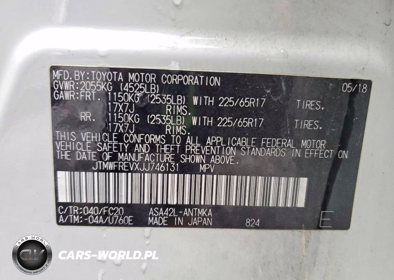 2018 Toyota Rav4 VIN:JTMWFREVXJJ746131 - 12