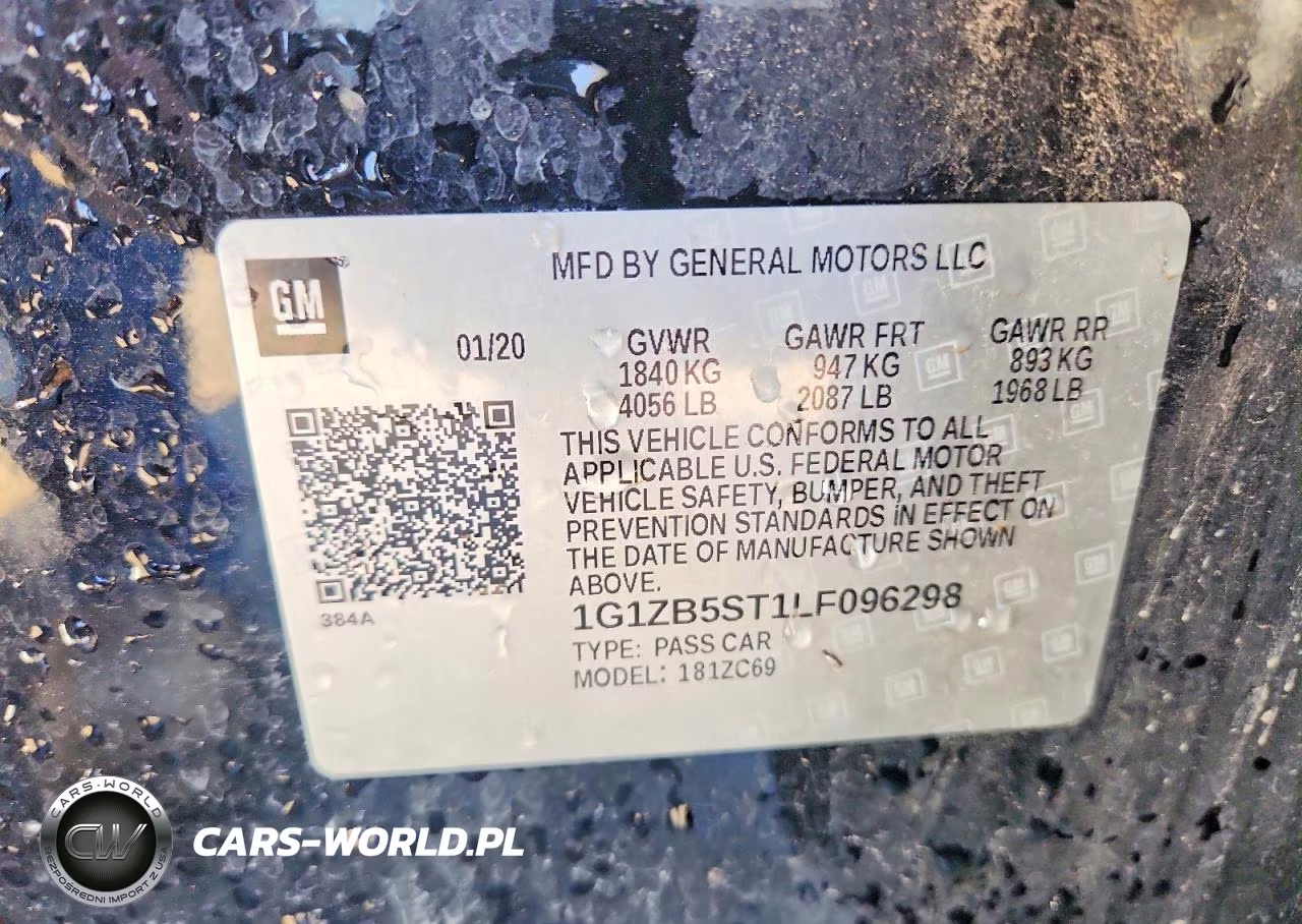 2020 Chevrolet Malibu Ls VIN:1G1ZB5ST1LF096298 - 12