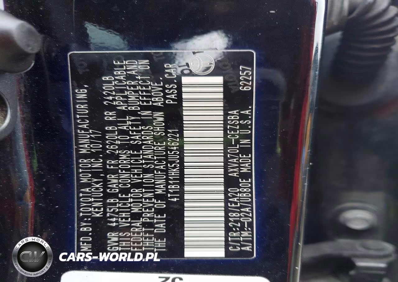 2018 Toyota Camry Se VIN:4T1B11HK5JU546221 - 12