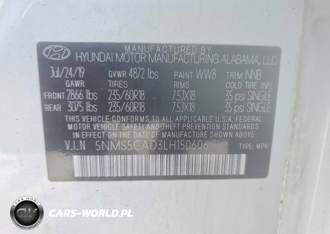 2020 Hyundai Santa Fe Limited VIN:5NMS5CAD3LH150606 - 14