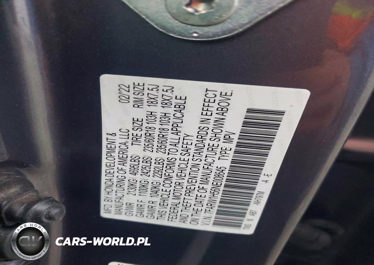 2022 Honda Cr-V Ex VIN:7FARW1H56NE008645 - 13