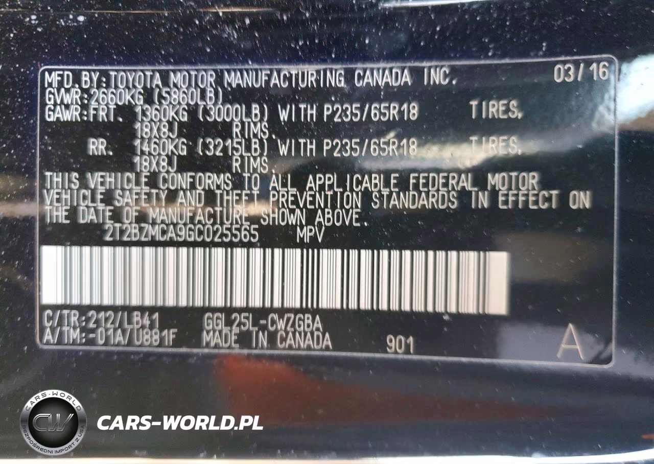 2016 Lexus Rx 350 Base VIN:2T2BZMCA9GC025565 - 13