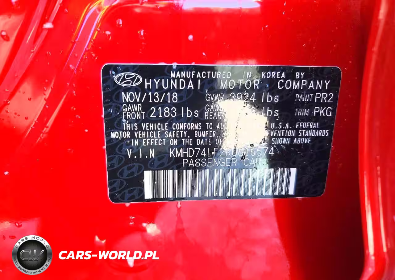 2019 Hyundai Elantra Se VIN:KMHD74LF2KU816574 - 13