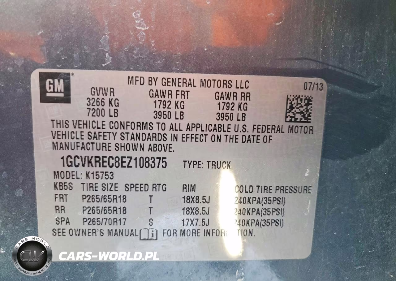 2014 Chevrolet Silverado K1500 Lt VIN:1GCVKREC8EZ108375 - 12