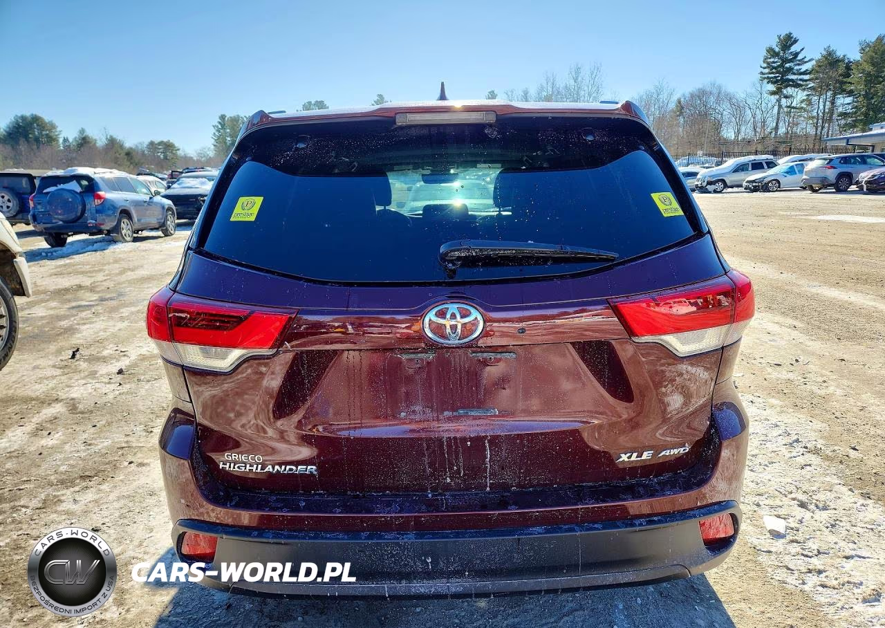 2019 Toyota Highlander Xle VIN:5TDJZRFH4KS959316 - 6