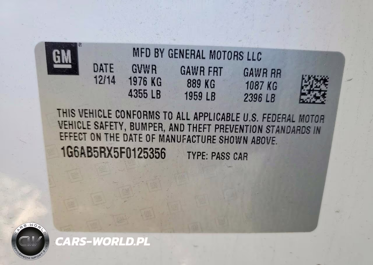 2015 Cadillac Ats Luxury VIN:1G6AB5RX5F0125356 - 13