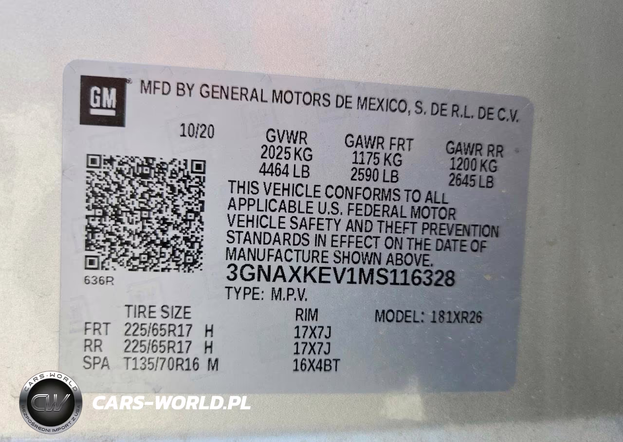 2021 Chevrolet Equinox Lt VIN:3GNAXKEV1MS116328 - 13