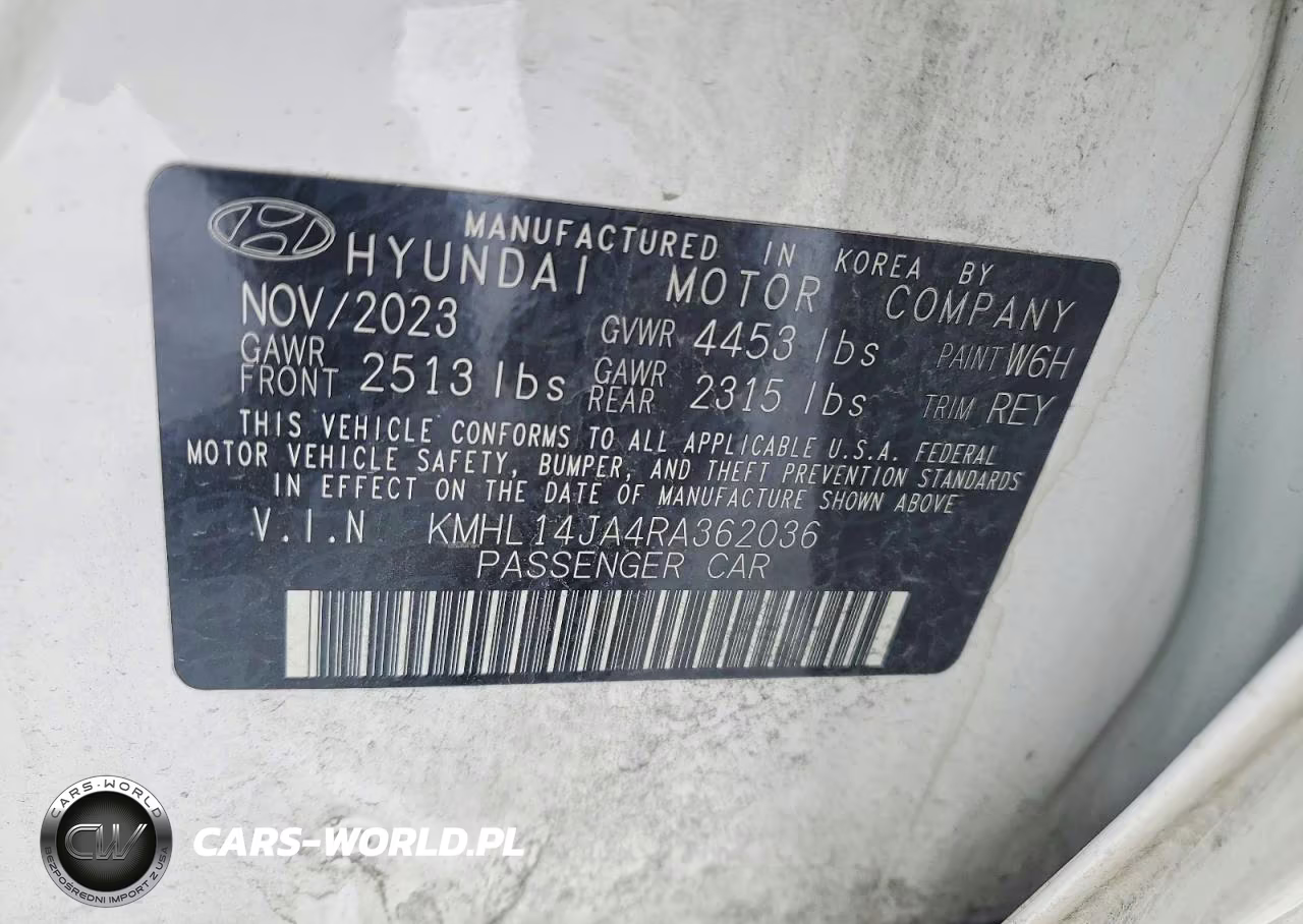 2024 Hyundai Sonata Sel VIN:KMHL14JA4RA362036 - 12