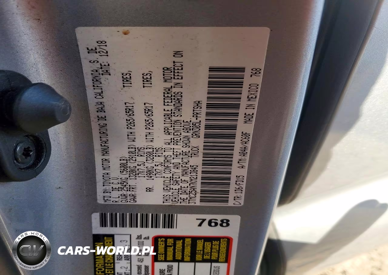 2019 Toyota Tacoma Double Cab VIN:3TMCZ5AN7KM213845 - 12