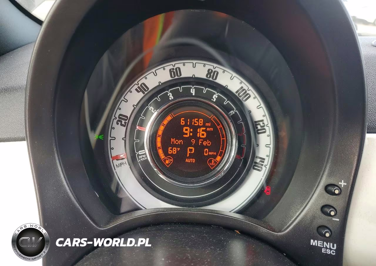 2012 Fiat 500 Lounge VIN:3C3CFFER7CT229227 - 9