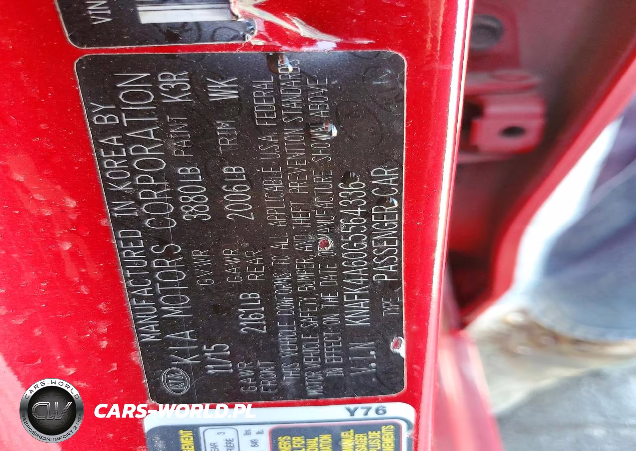 2016 Kia Forte Lx VIN:KNAFK4A60G5564336 - 12