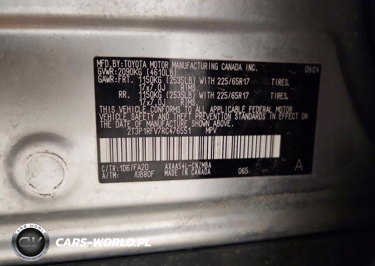 2024 Toyota Rav4 Xle VIN:2T3P1RFV7RC476551 - 13