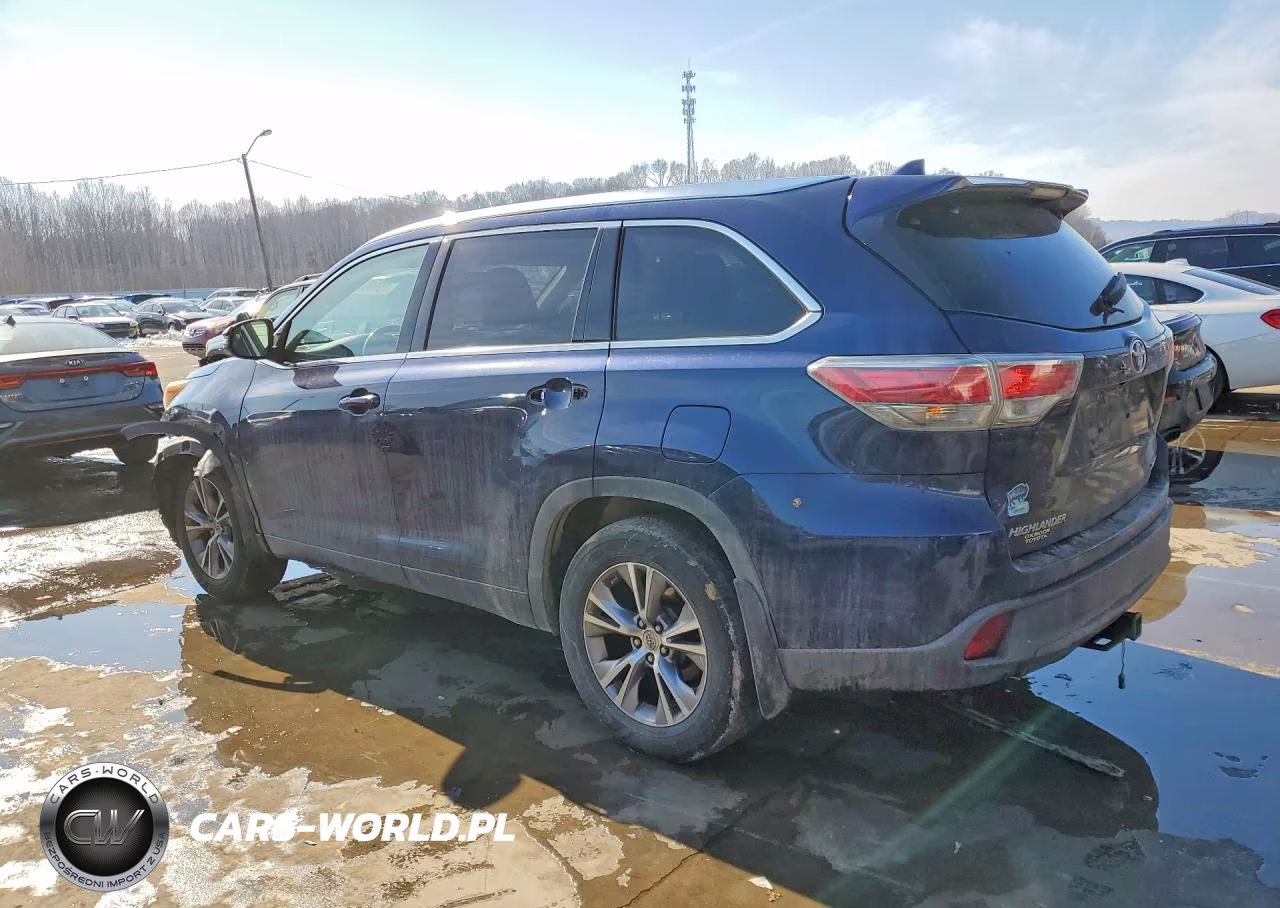 2015 Toyota Highlander Xle VIN:5TDJKRFH9FS148668 - 2