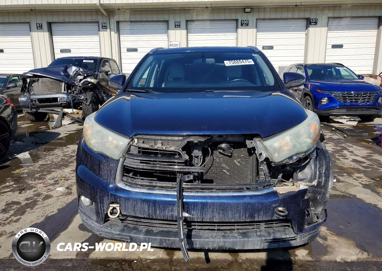 2015 Toyota Highlander Xle VIN:5TDJKRFH9FS148668 - 5
