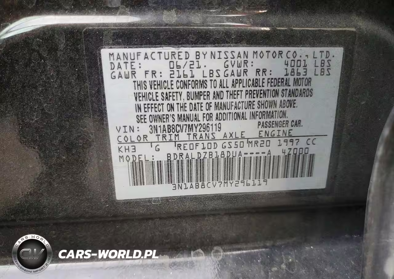 2021 Niss Sentra VIN:3N1AB8CV7MY296119 - 12