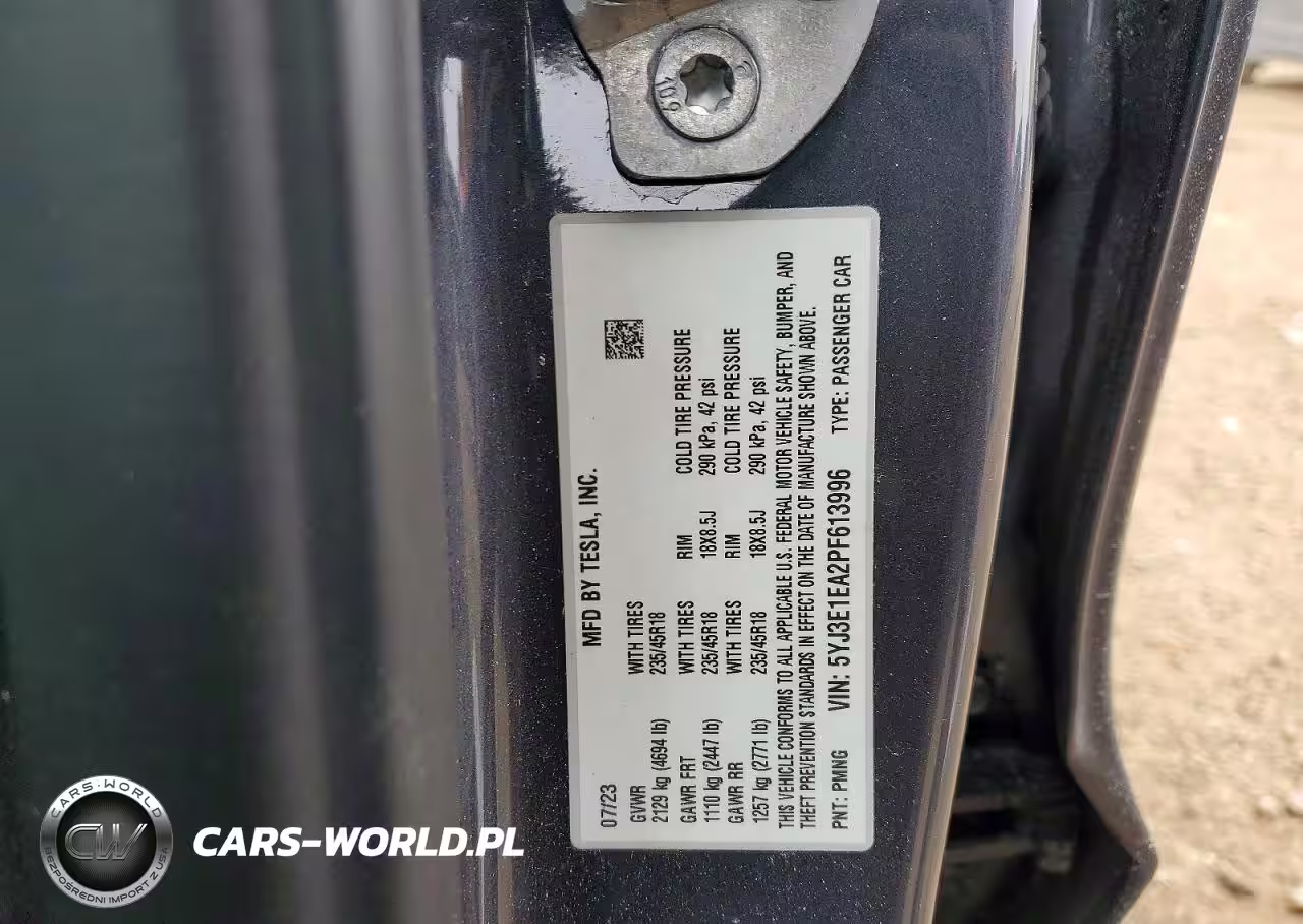 2023 Tesla Model 3 VIN:5YJ3E1EA2PF613996 - 12