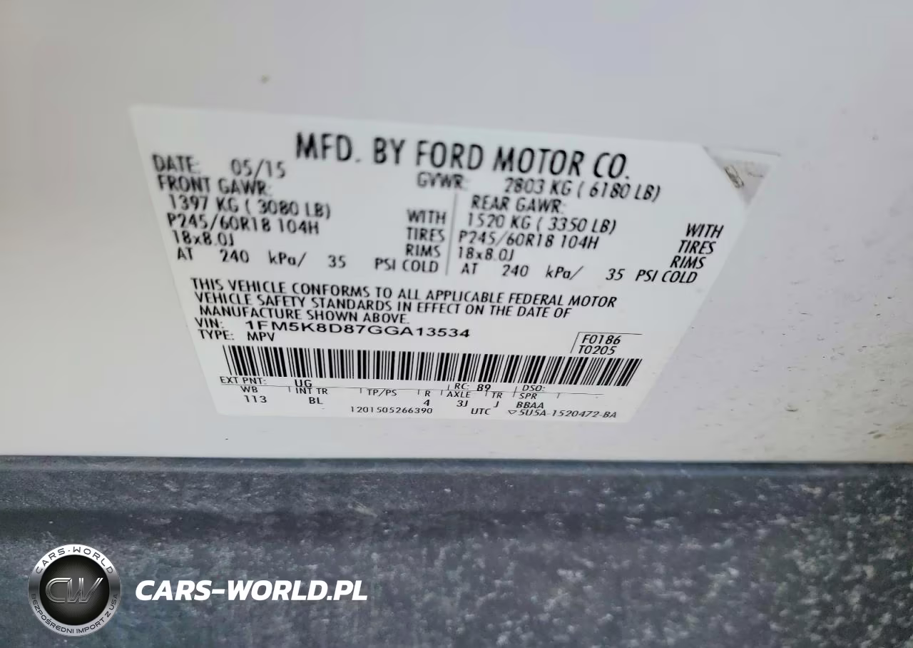 2016 Ford Explorer Xlt VIN:1FM5K8D87GGA13534 - 13