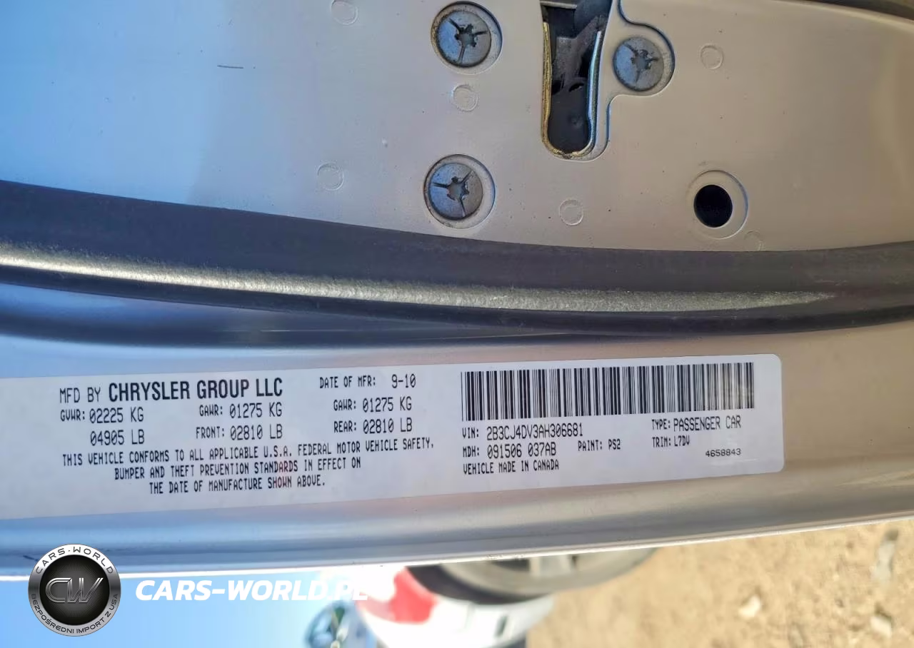 2010 Dodge Challenger Se VIN:2B3CJ4DV3AH306681 - 12