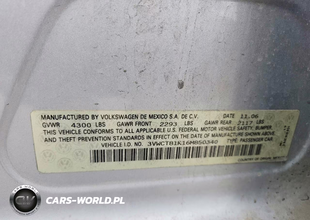 2006 Volkswagen Jetta Tdi VIN:3VWCT81K16M850340 - 13