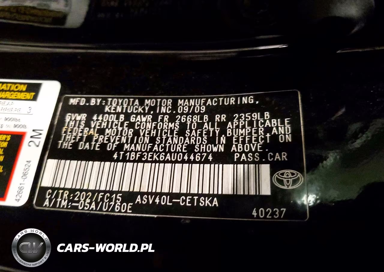 2010 Toyota Camry Se VIN:4T1BF3EK6AU044674 - 12