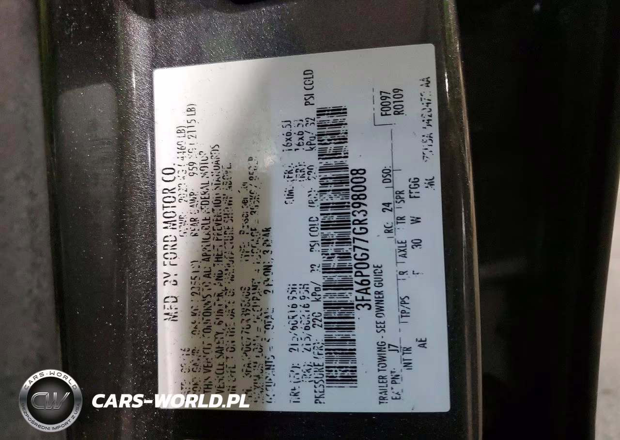 2016 Ford Fusion S VIN:3FA6P0G77GR398008 - 13