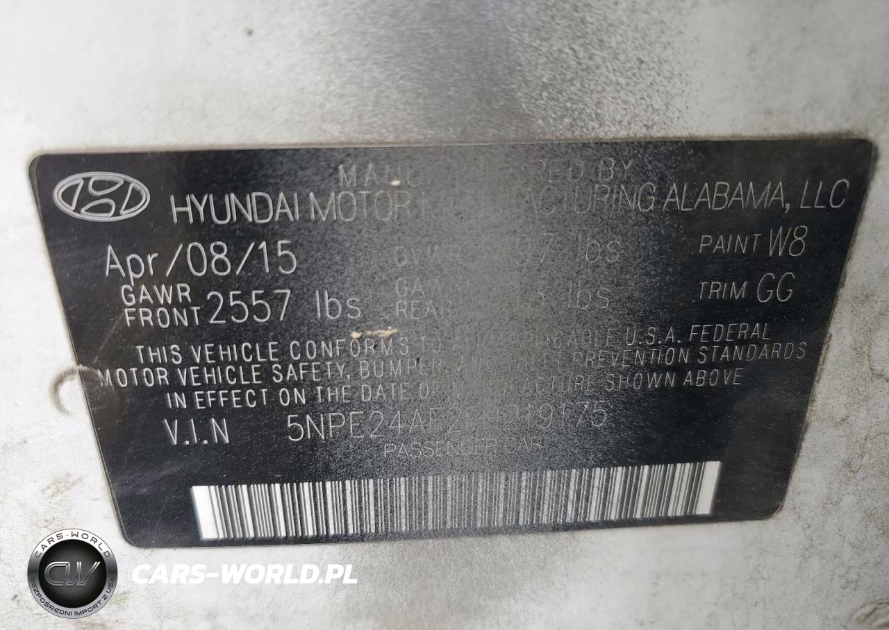 2015 Hyundai Sonata Se VIN:5NPE24AF2FH219175 - 12