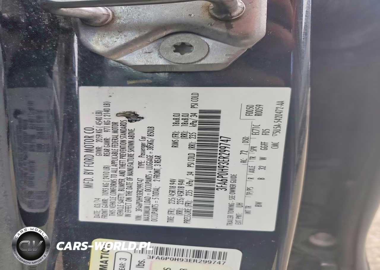 2014 Ford Fusion Se VIN:3FA6P0H93ER299747 - 12
