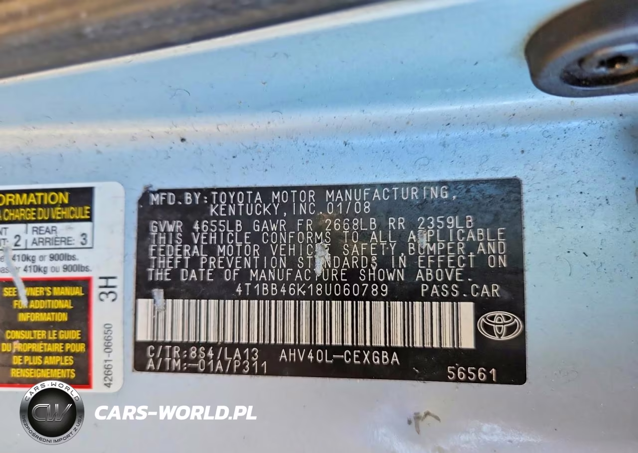 2008 Toyota Camry VIN:JTDKB20UX73259752 - 12
