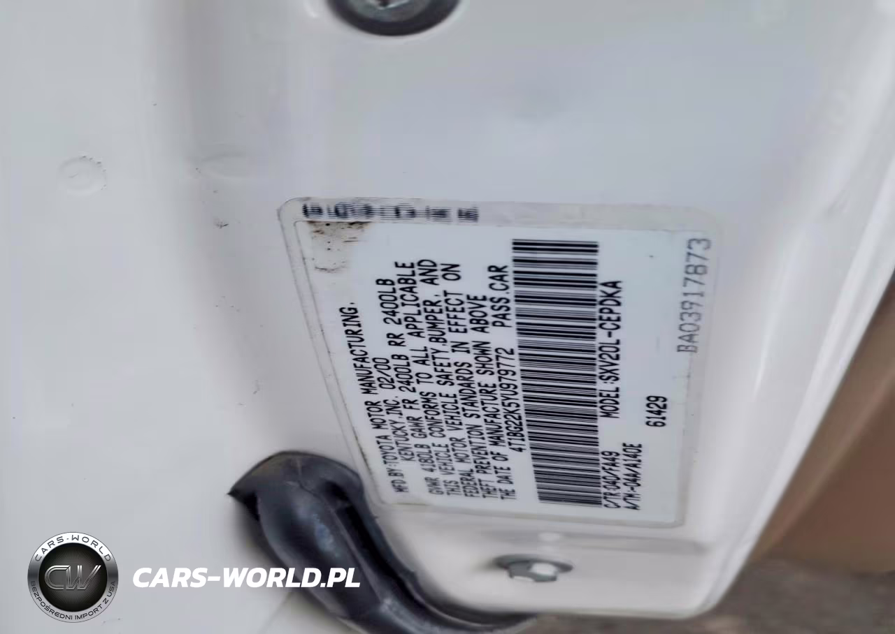 2000 Toyota Camry Ce VIN:4T1BG22K5YU979772 - 12