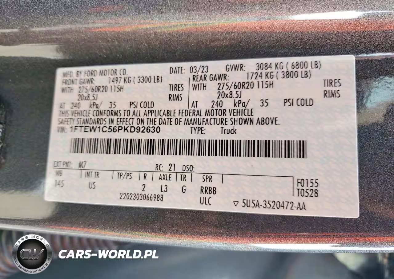 2023 Ford F150 Supercrew VIN:1FTEW1C56PKD92630 - 13