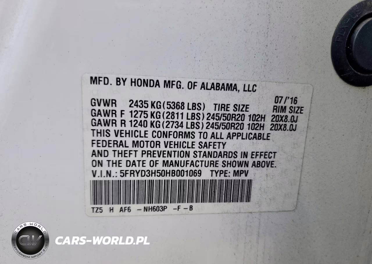 2017 Acura Mdx VIN:5FRYD3H50HB001069 - 13