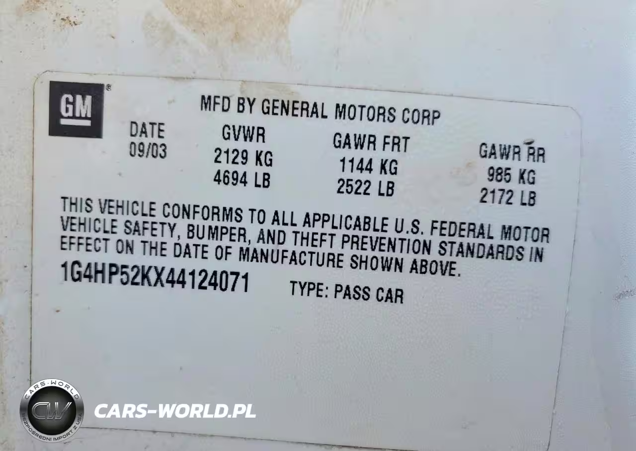 2004 Buick Lesabre Custom VIN:1G4HP52KX44124071 - 12
