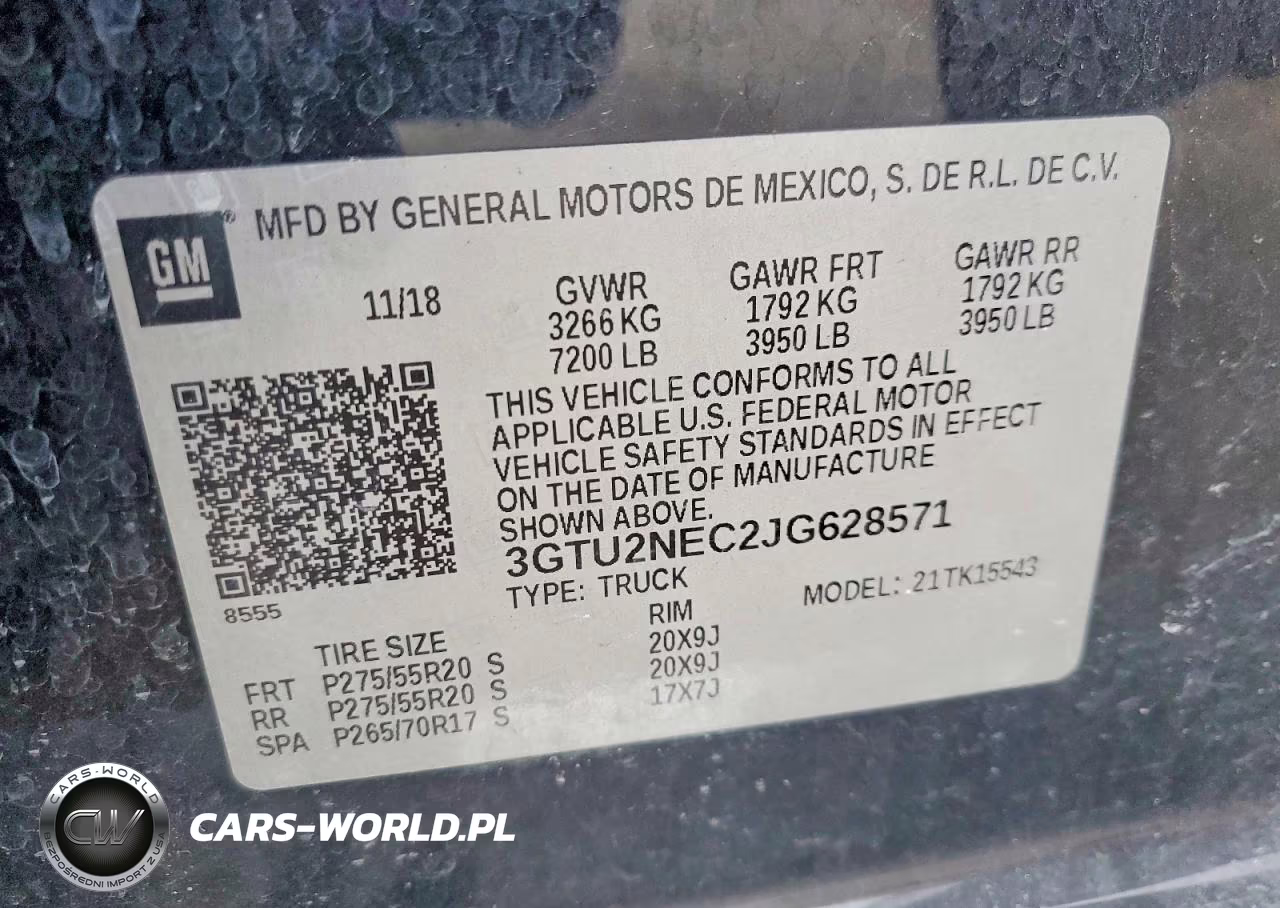2018 GMC Sierra K1500 Slt VIN:3GTU2NEC2JG628571 - 12